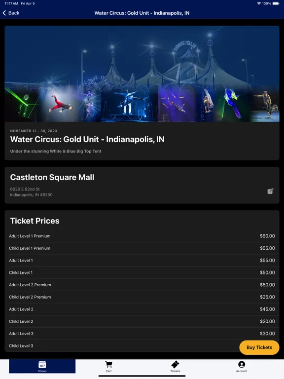 Cirque Italia iPad 应用截图