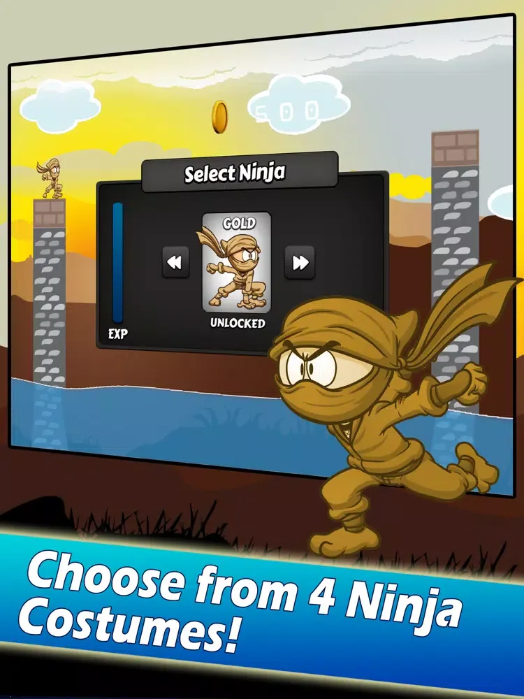 Jump Ninja Jump - Pillars iPad  스크린샷