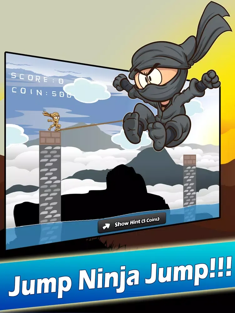 Jump Ninja Jump - Pillars iPad  스크린샷