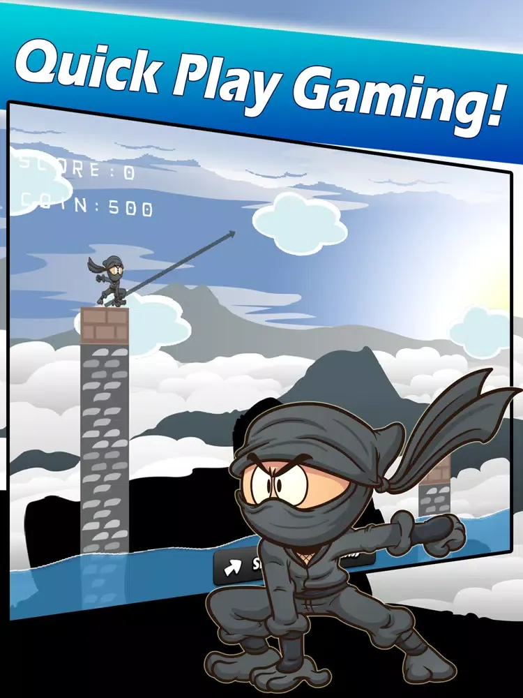 Jump Ninja Jump - Pillars iPad  스크린샷