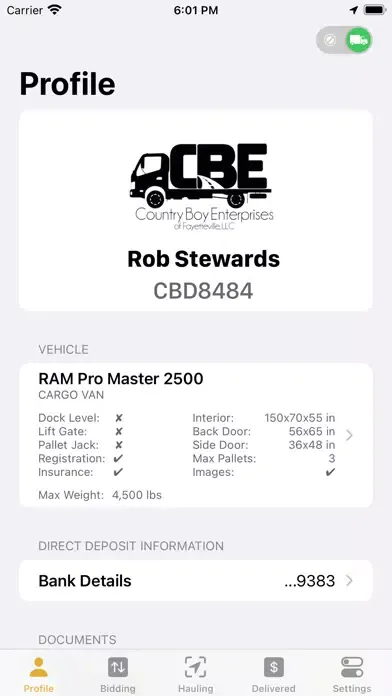Capturas de tela do CBE Mobile