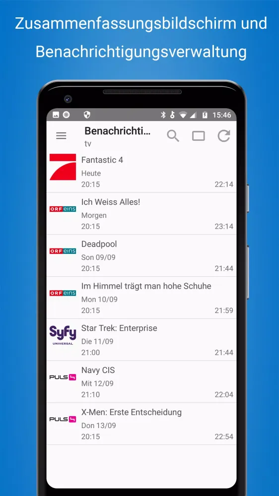 TV Listings AT - Cisana TV+ Screenshots
