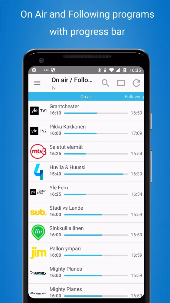 Cisana TV+ TV listings Finland Screenshots
