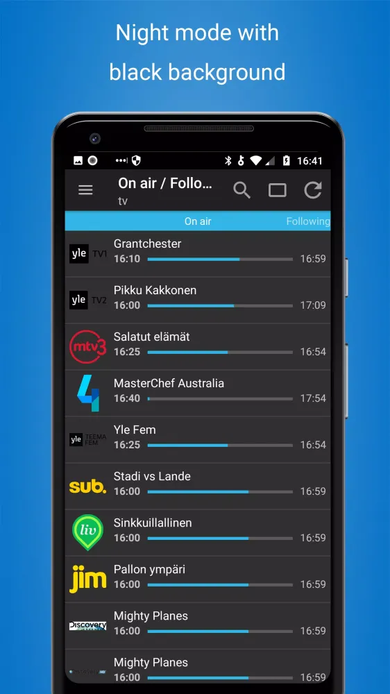 Cisana TV+ TV listings Finland Screenshots