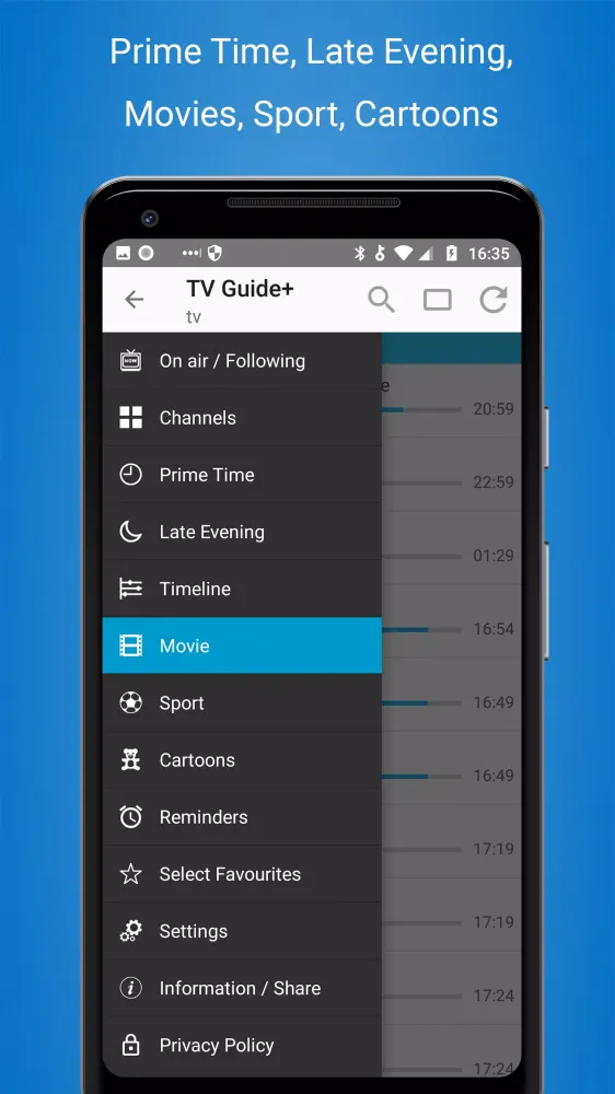 Cisana TV+ TV listings Finland Screenshots