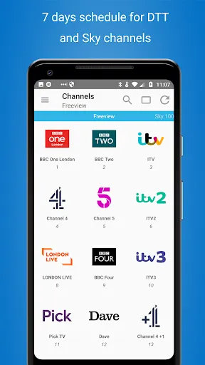 ภาพหน้าจอของ TV Listings Guide UK Cisana TV