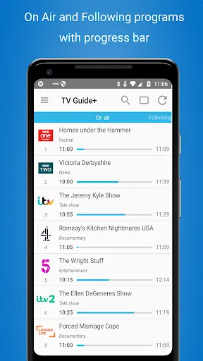 ภาพหน้าจอของ TV Listings Guide UK Cisana TV
