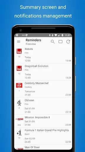 ภาพหน้าจอของ TV Listings Guide UK Cisana TV