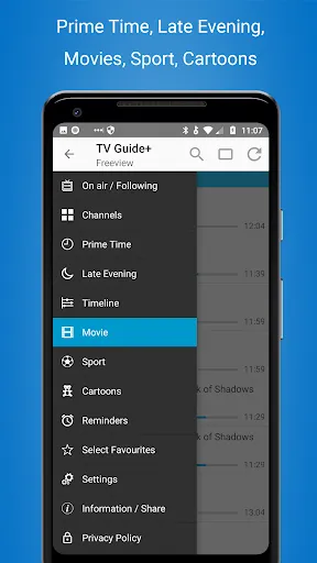 ภาพหน้าจอของ TV Listings Guide UK Cisana TV