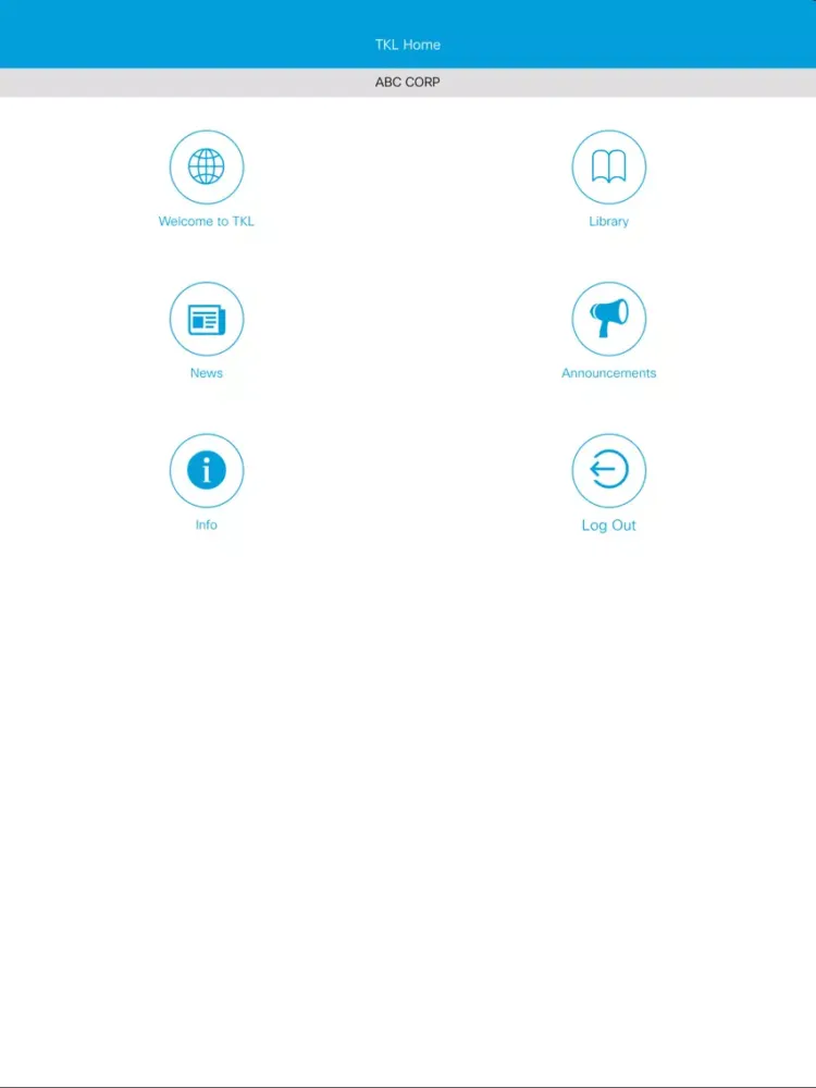 Ảnh chụp màn hình của Cisco TKL iPad 