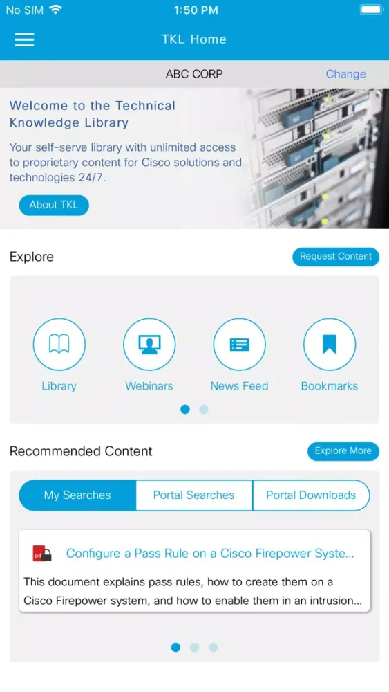 Ảnh chụp màn hình của Cisco TKL