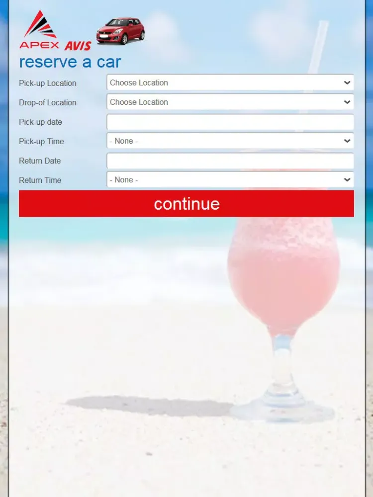 Avis Anguilla Car Rentals iPad  스크린샷