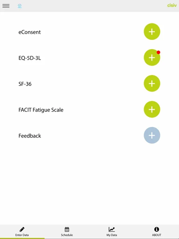 Baseline Patient iPad  স্ক্রিনশট