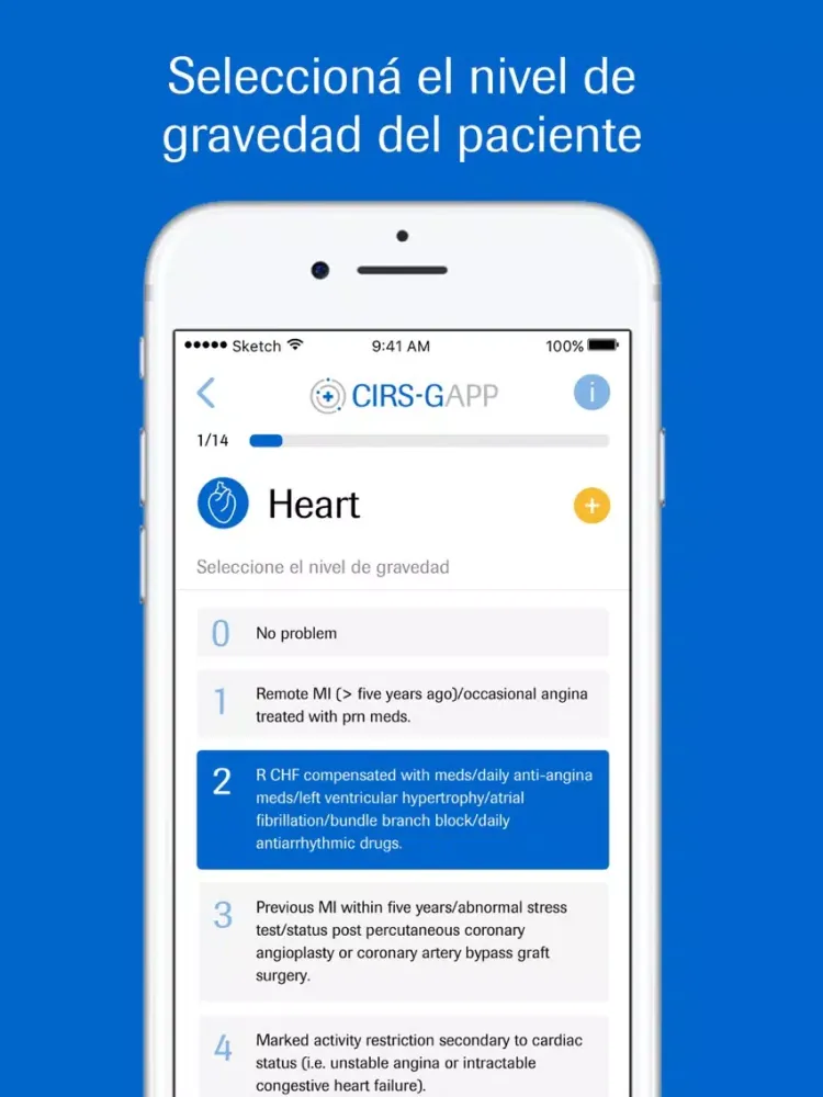 CIRS-G APP iPad  স্ক্রিনশট