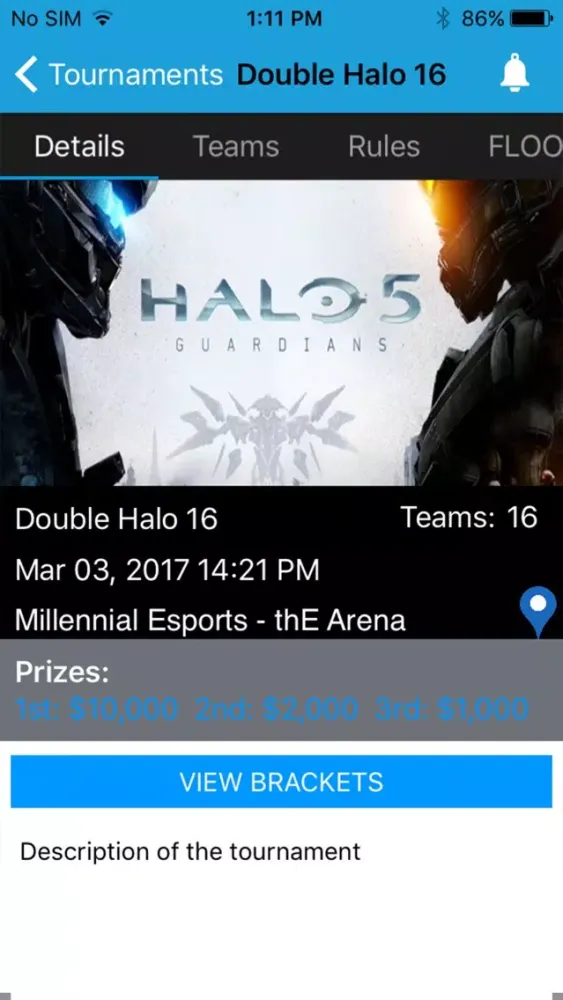 Tangkapan skrin Millennial Tournaments
