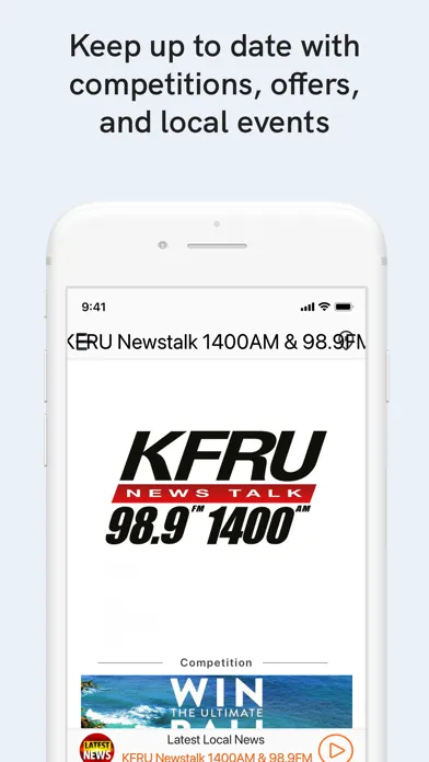 Ảnh chụp màn hình của KFRU Newstalk 1400
