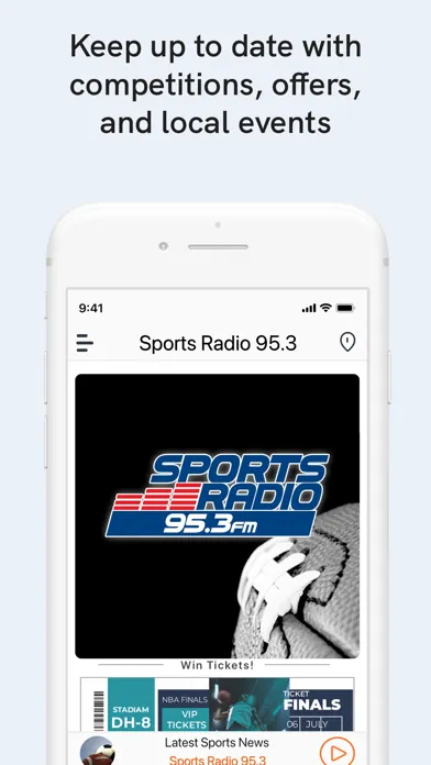 Captures d'écran de Sports Radio 95.3