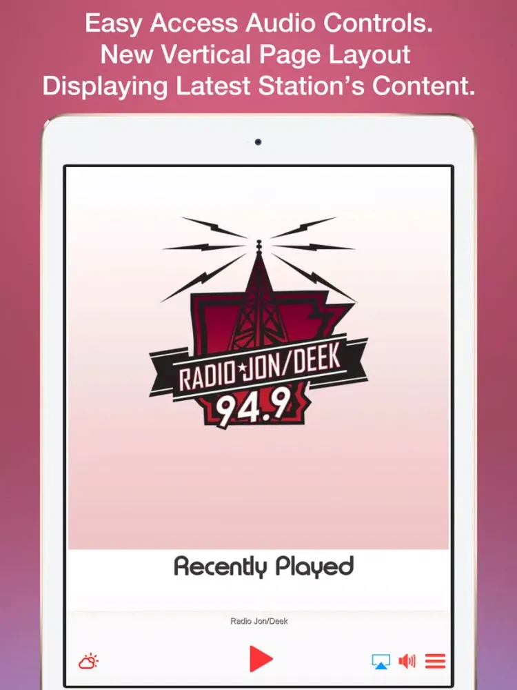 Radio Jon-Deek iPad 应用截图