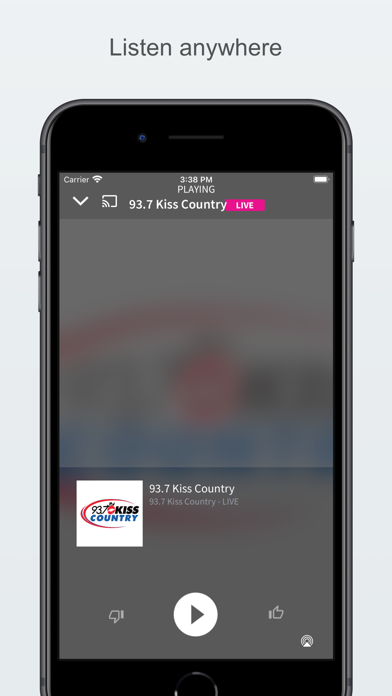 93.7 Kiss Country應用截圖