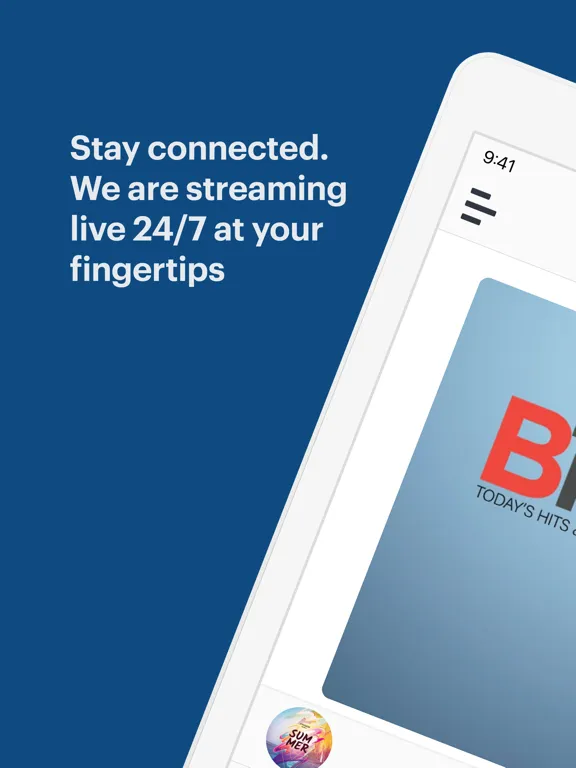 Tangkapan skrin B106.7 WTCB iPad 