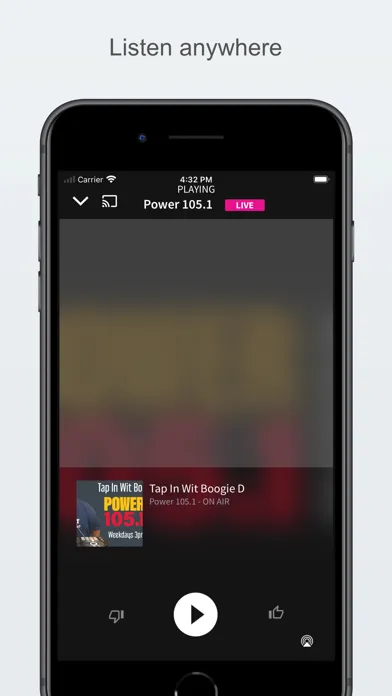 Capturas de pantalla de Power 105.1