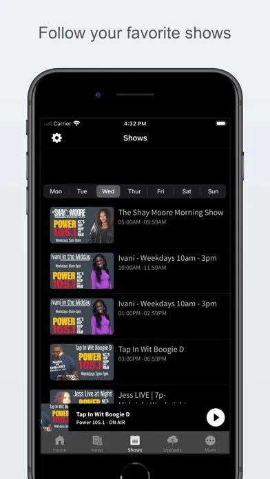 Capturas de pantalla de Power 105.1