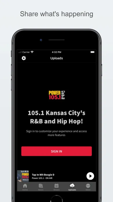 Capturas de pantalla de Power 105.1