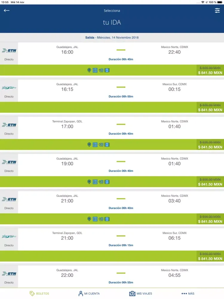 ภาพหน้าจอของ Viaja Más - Compra boletos iPad 