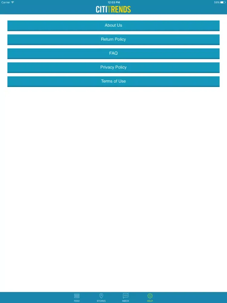 CITI TRENDS Mobile iPad 应用截图