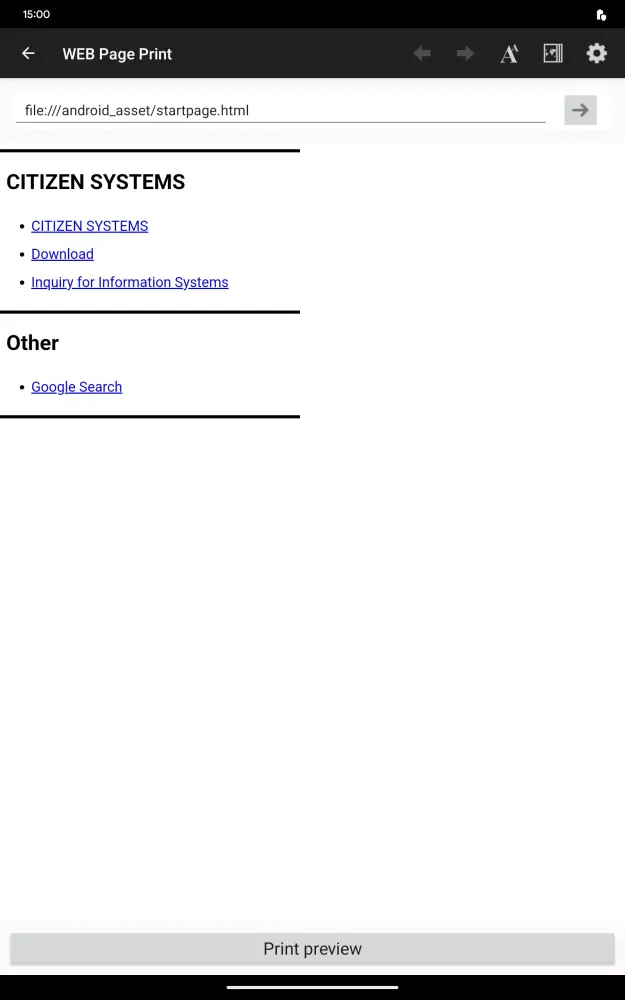 Citizen PDemo for POS Printer Screenshots