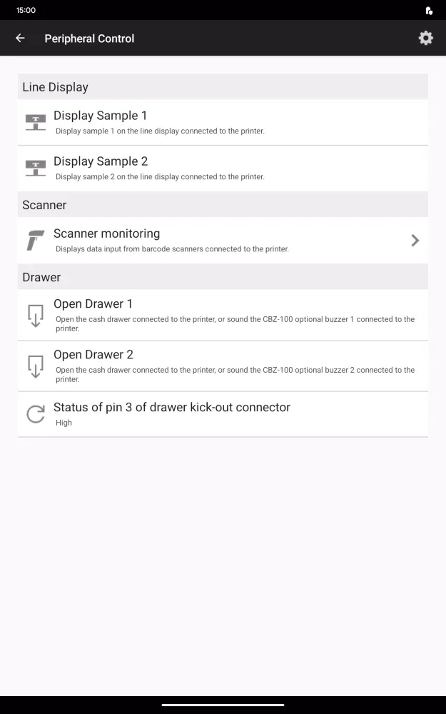 Citizen PDemo for POS Printer Screenshots