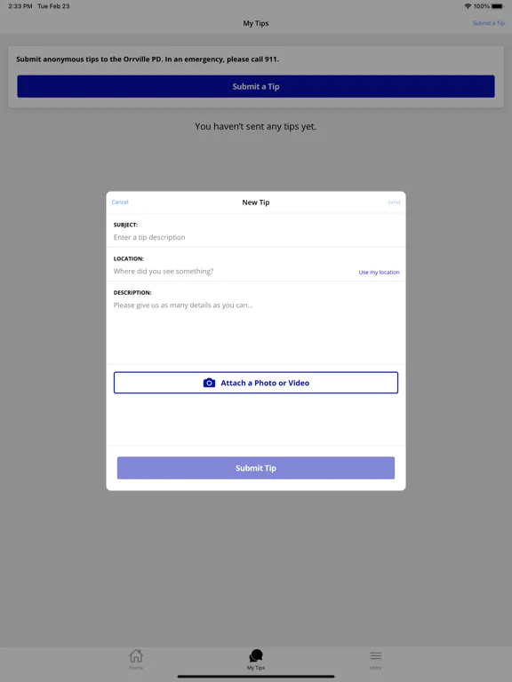 Orrville PD iPad  스크린샷