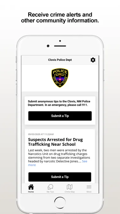 Tangkapan layar Clovis PD