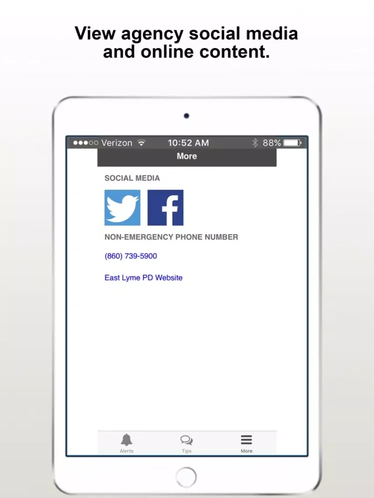 East Lyme PD iPad 应用截图