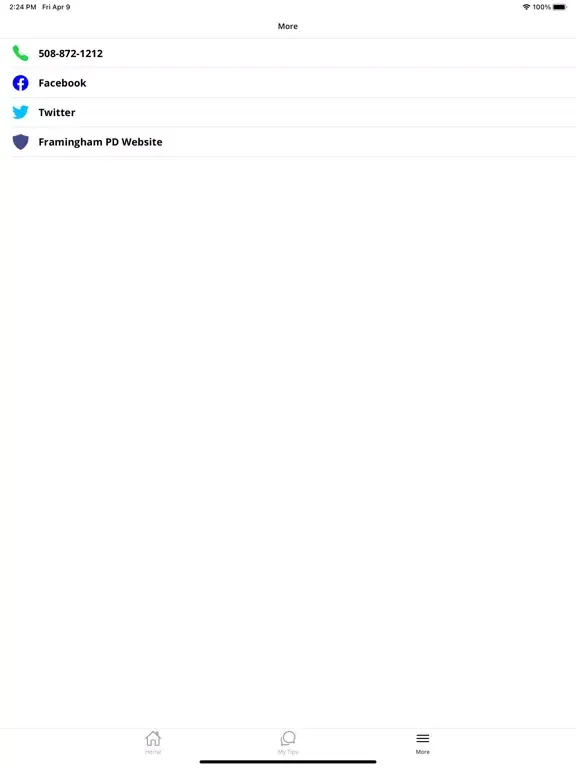 Capturas de pantalla de Framingham PD iPad 