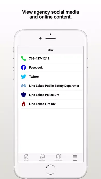 Lino Lakes Public Safety Dept. Screenshots