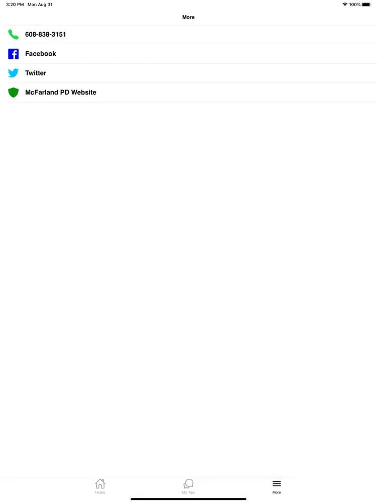 McFarland PD iPad 应用截图