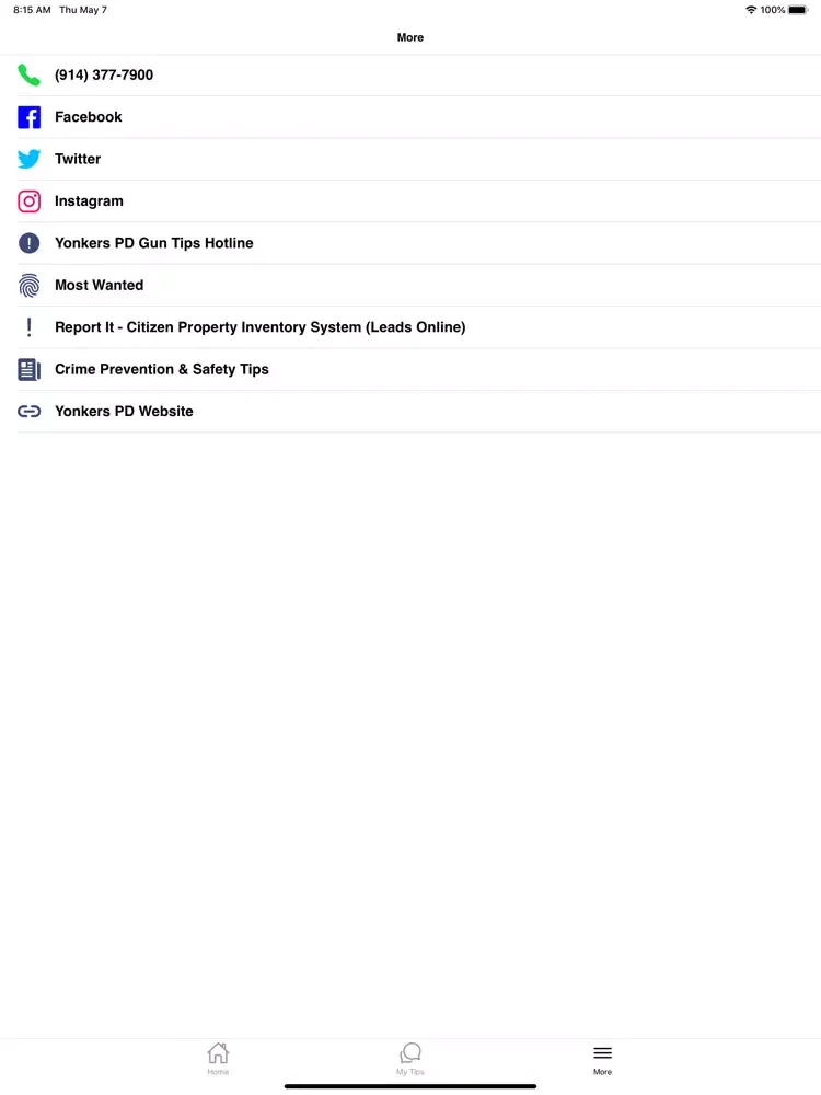 Yonkers PD iPad  Screenshots