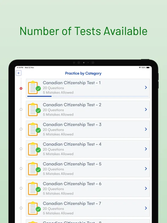 Canadian Citizenship Exam Prep iPad  Screenshots