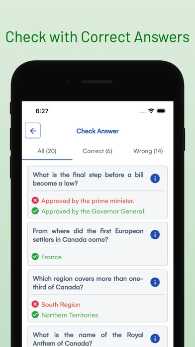 Canadian Citizenship Exam Prep Screenshots
