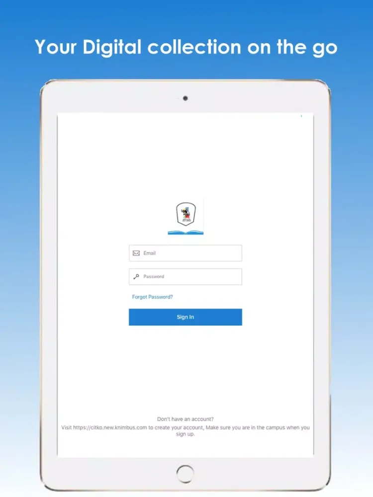 Tangkapan skrin CITK eLibrary iPad 
