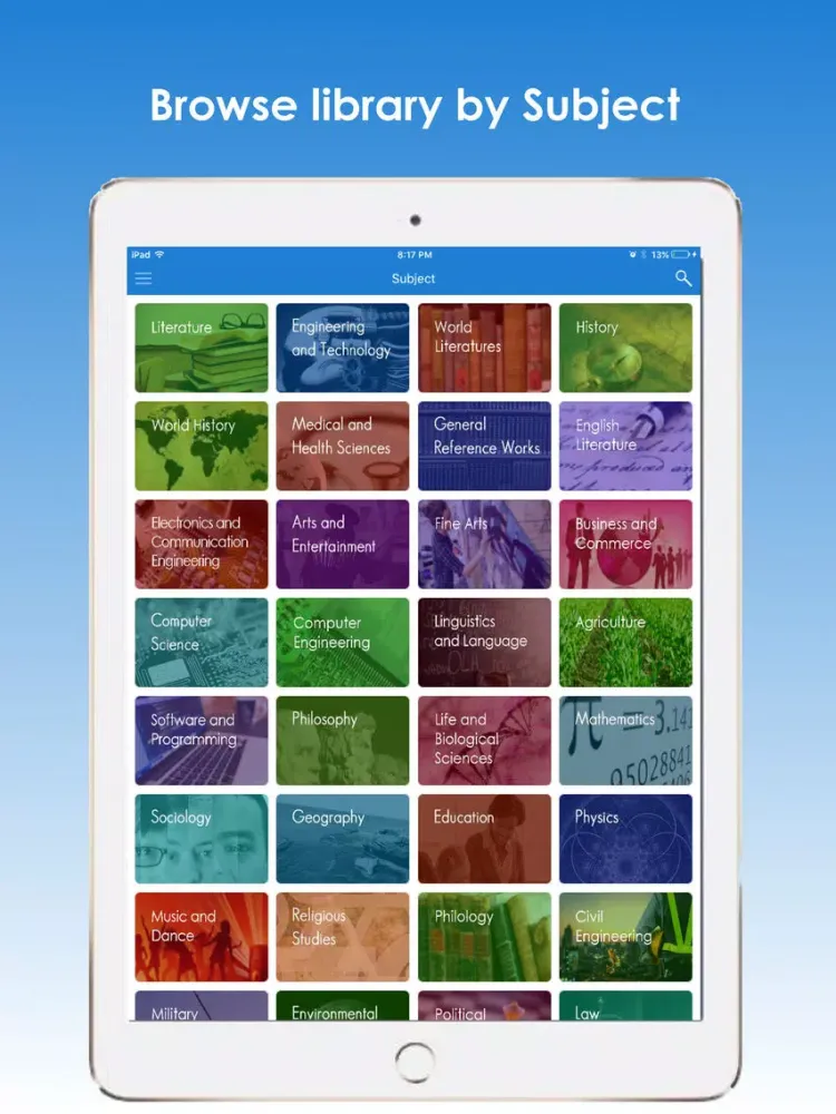 Tangkapan skrin CITK eLibrary iPad 