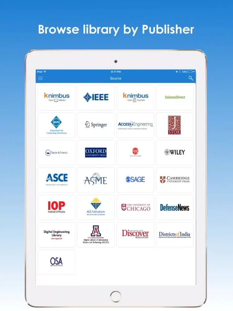 Tangkapan skrin CITK eLibrary iPad 