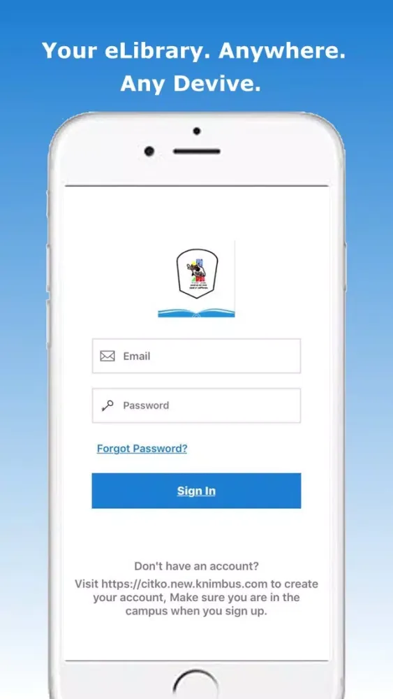 Tangkapan skrin CITK eLibrary