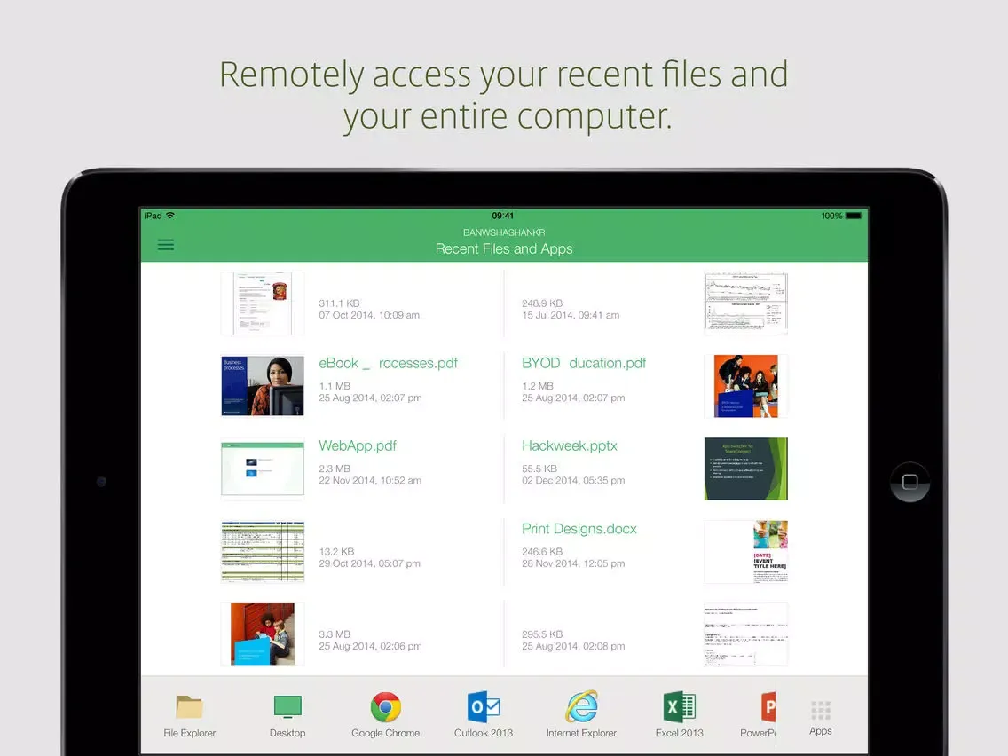 Captures d'écran de ShareConnect: Remote Desktop iPad 