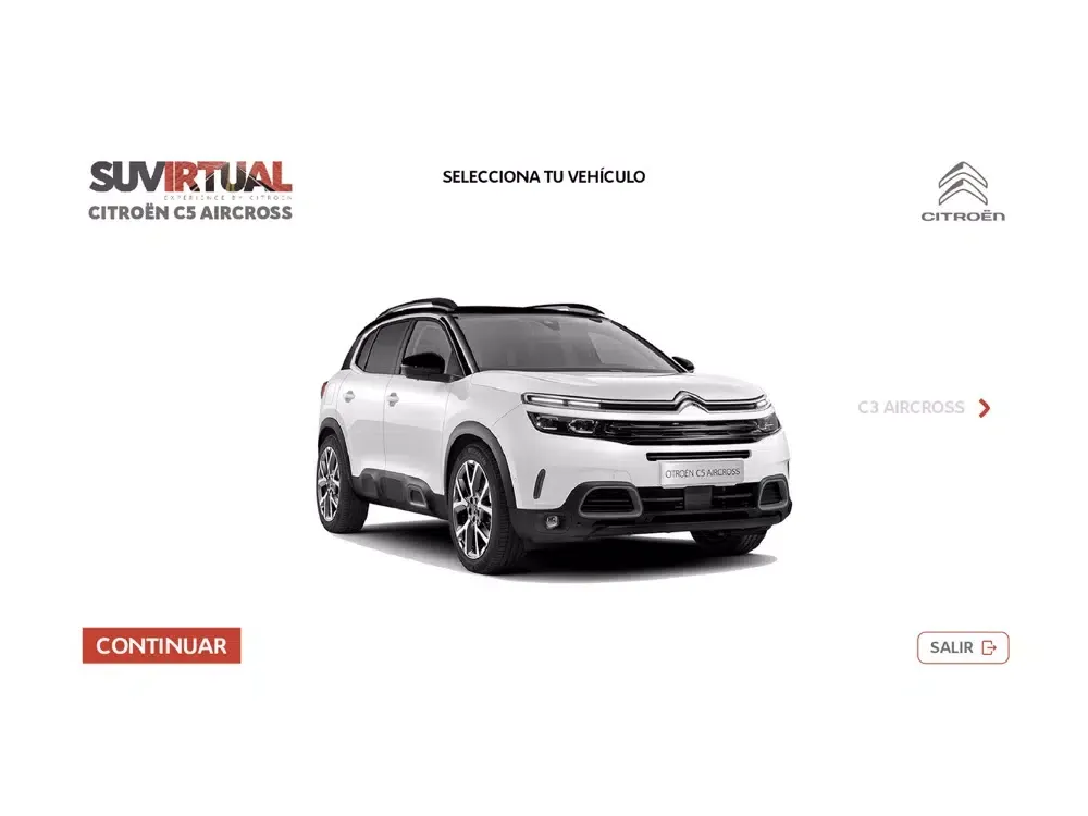 Screenshot di SUVIRTUAL EXPERIENCE CITROËN iPad 