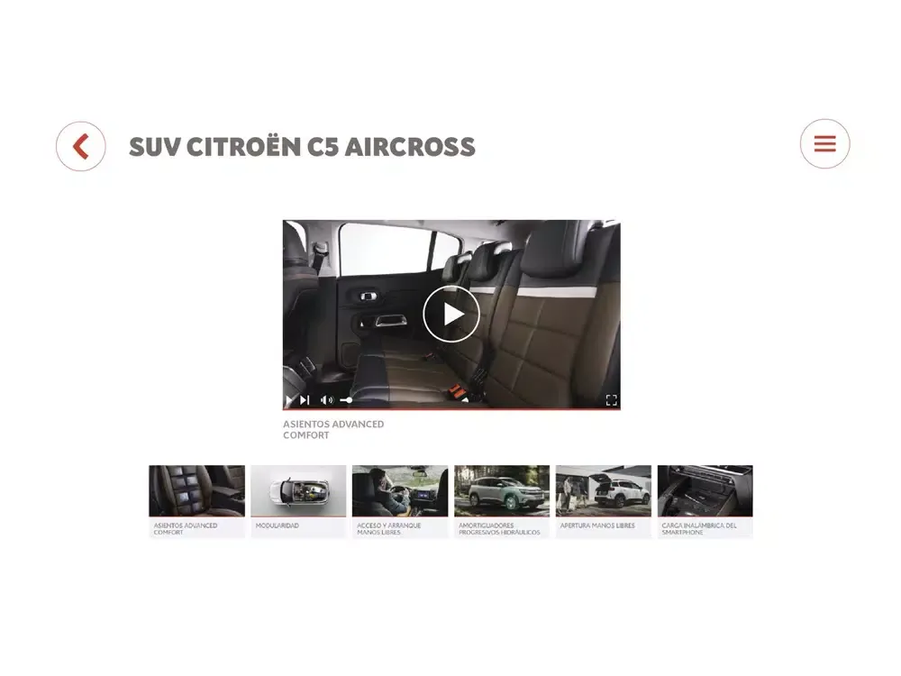 Screenshot di SUVIRTUAL EXPERIENCE CITROËN iPad 