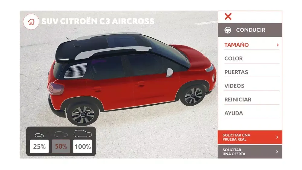 Screenshot di SUVIRTUAL EXPERIENCE CITROËN