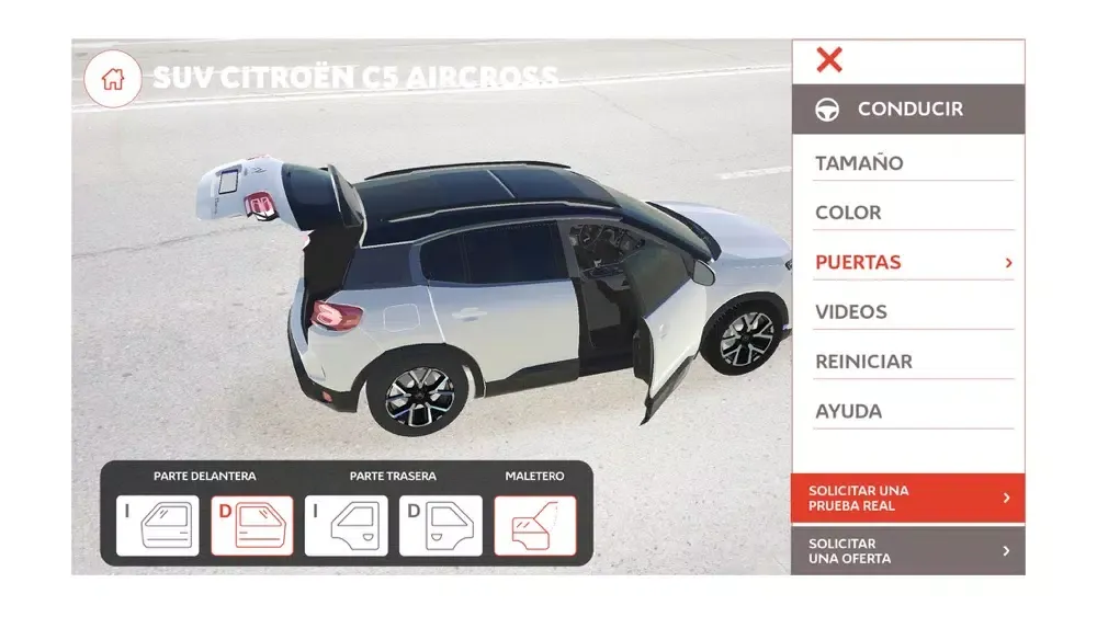 Screenshot di SUVIRTUAL EXPERIENCE CITROËN