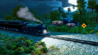 Jungle train driving simulator سکرین شاٹس